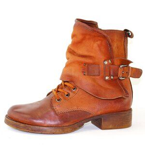 Steve Madden Leather Ankle Biker Buckle Boots Womens (EU 37/US 6.5)